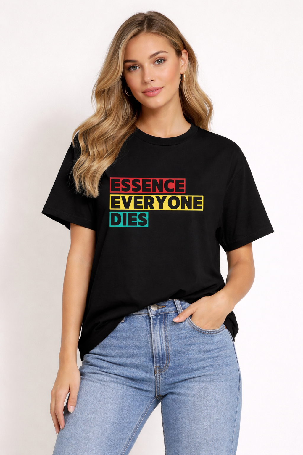Zenvyre 'ESSENCE EVERYONE DIES' Unisex Classic Crew T-Shirt